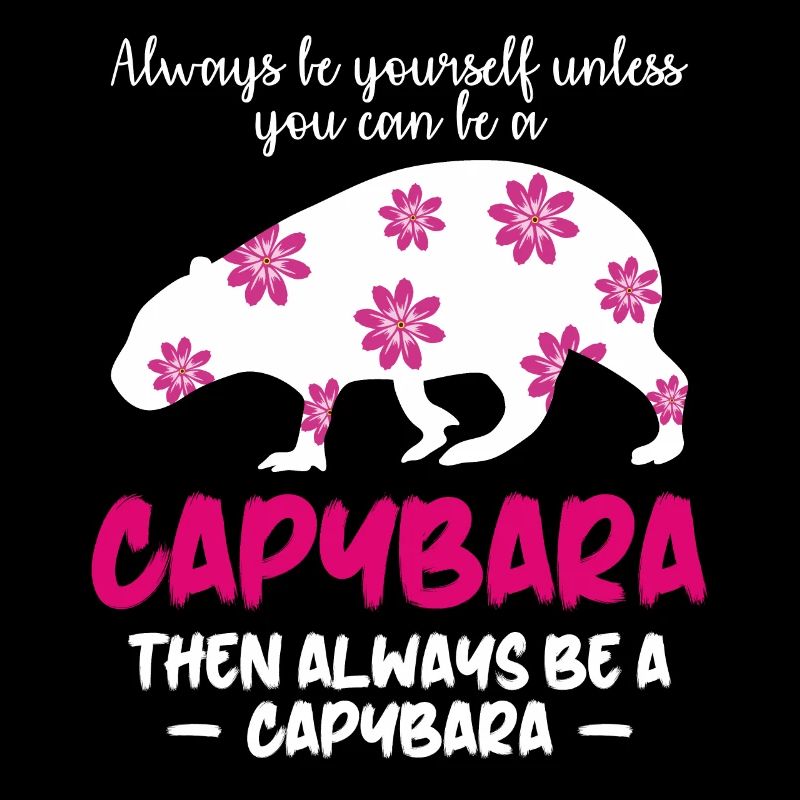 Capybara Spruch Wasserschwein Capybaras