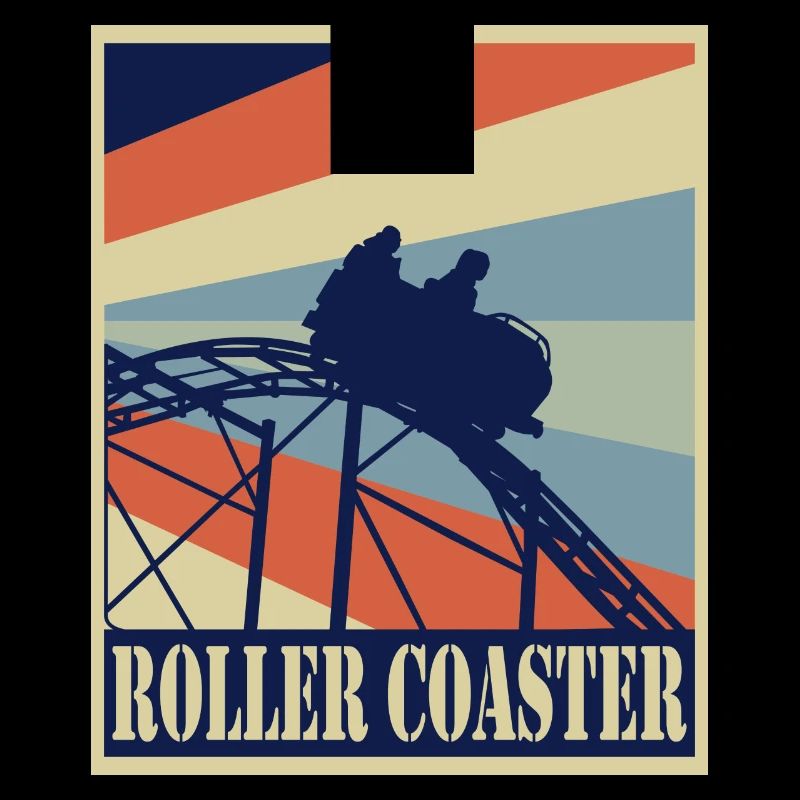 Roller Coaster Rollercoaster - Retro Style Vintage
