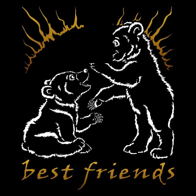 Zwei Bären - beste Freunde