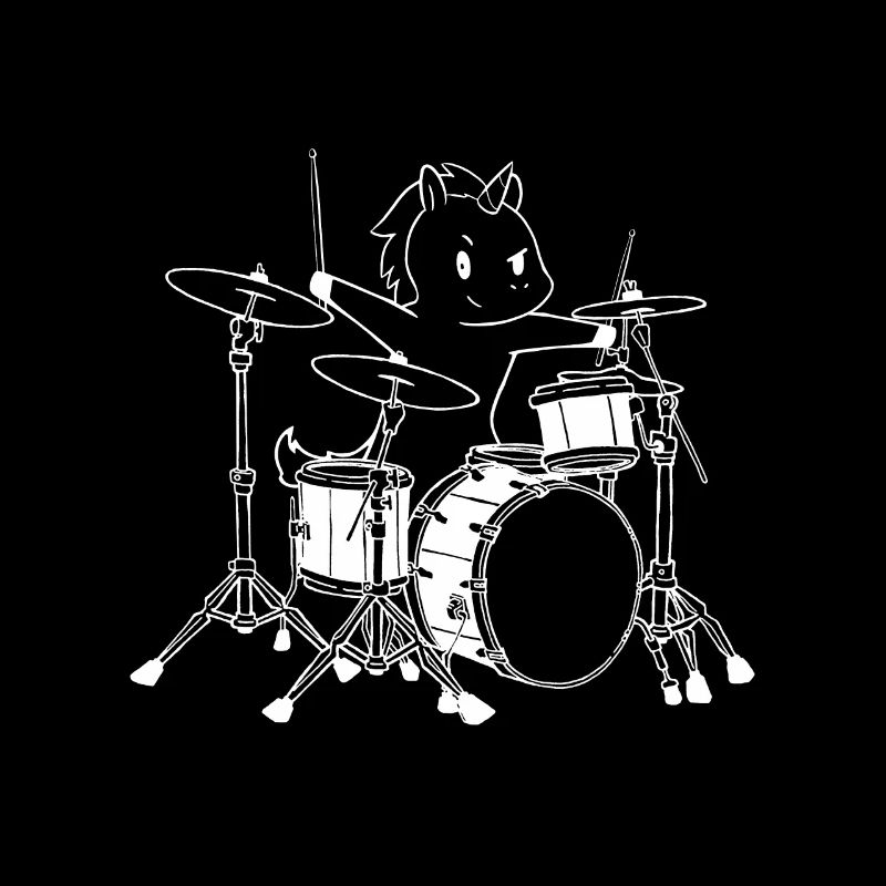 Drummer Einhorn - Einhorn liebt Schlagzeug