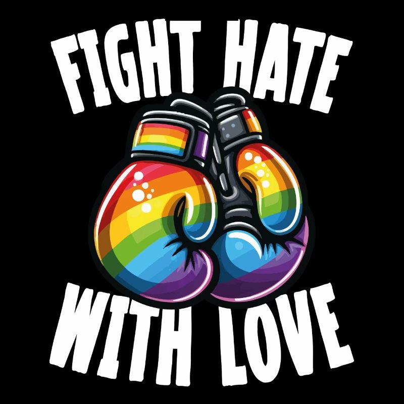 Bekämpfe Hass Mit Liebe Regenbogen-boxhandschuhe
