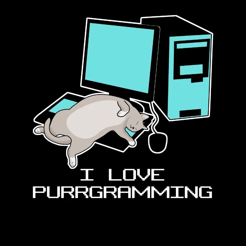 Programmer Admin Computer Cat