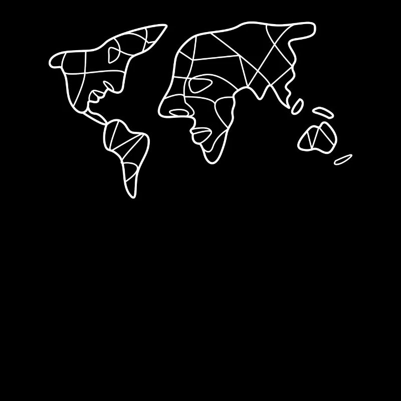 World Map World Maps Faces