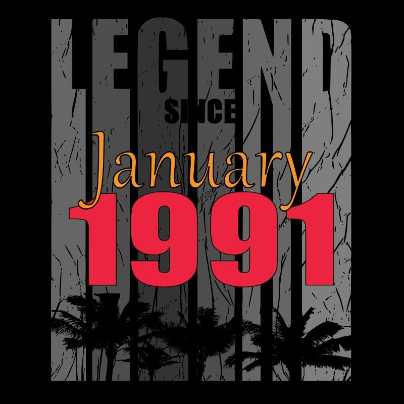 Vintage Geschenkidee geboren Januar 1991