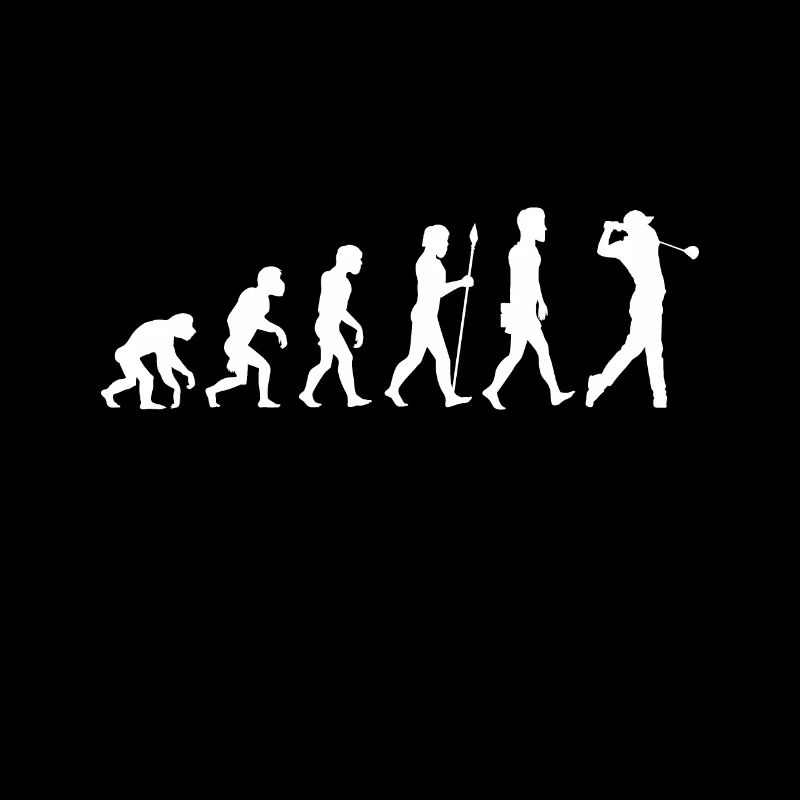 Golf Evolution Golfer Caddy Gift Golfer