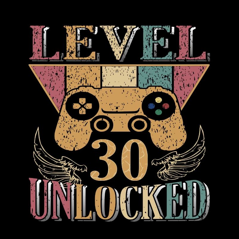 Level 30 Unlocked Zocker 30 Geburtstag Geschenk