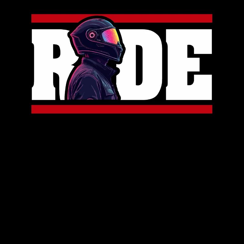 Cool motorcyclist biker design with the text