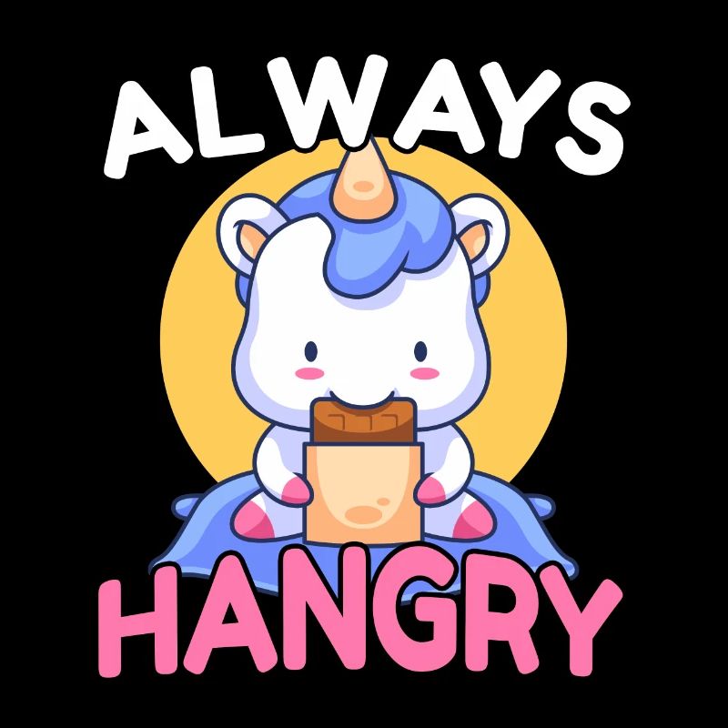 Always Hangry Süßes Einhorn Hungrig Geschenk
