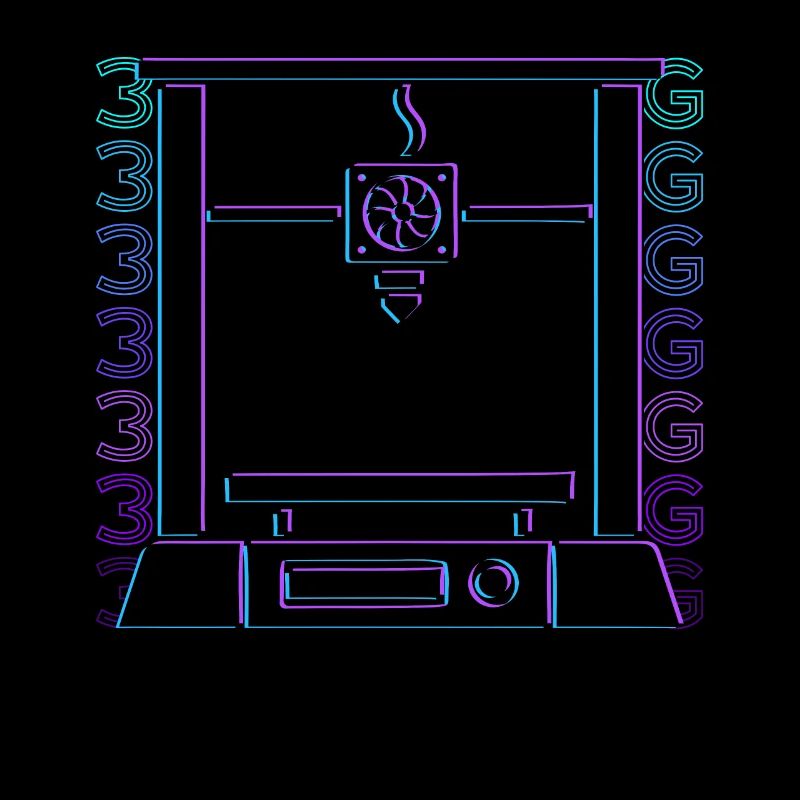 3D-Druck 3D-Drucker Retro Geschenk