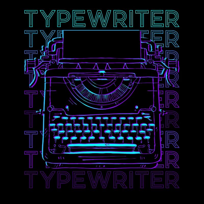 Type de machine à écrire Retro