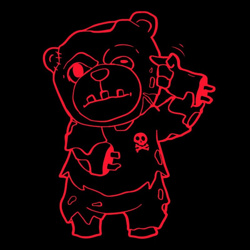 Zombiecore Ästhetisch Zombie Bär Pastell Goth