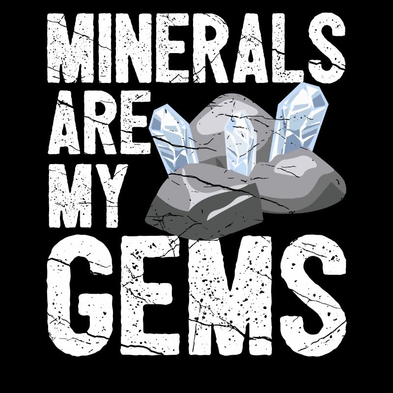 Funny geologist on a stone hunt