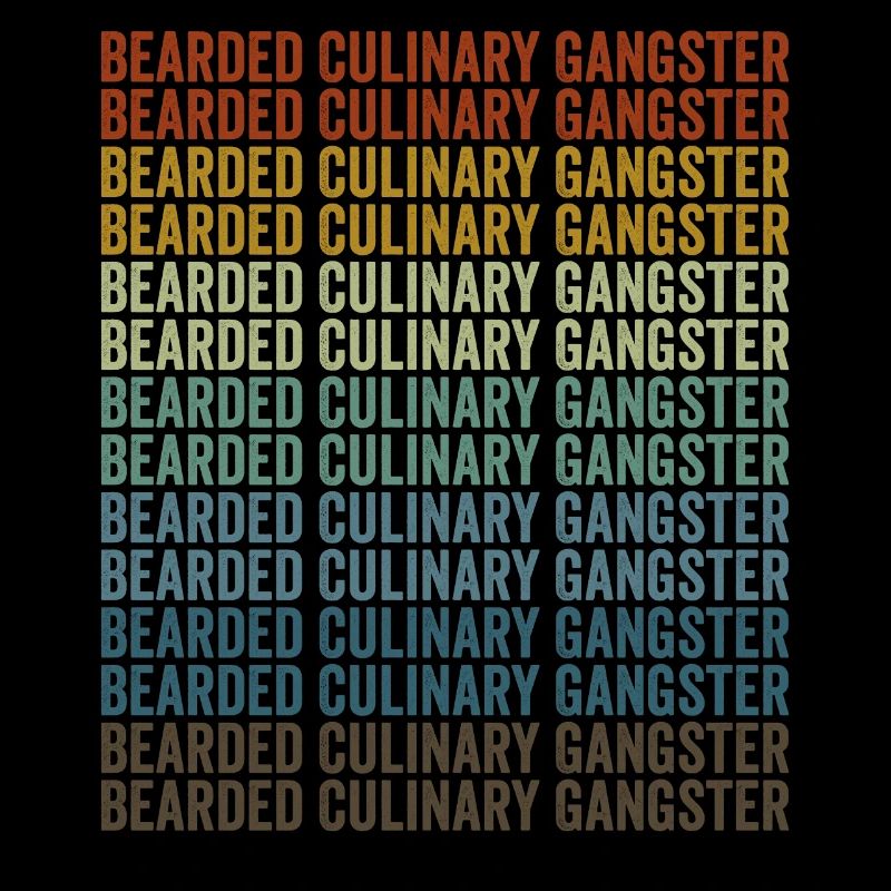Bearded Culinary Gangster Chef Cooking Ku