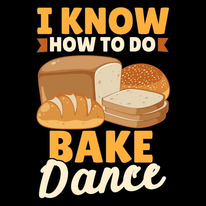 Funny bread baking baker