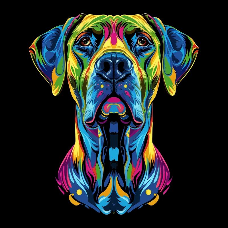 Rhodesian Ridgeback Hund Popart