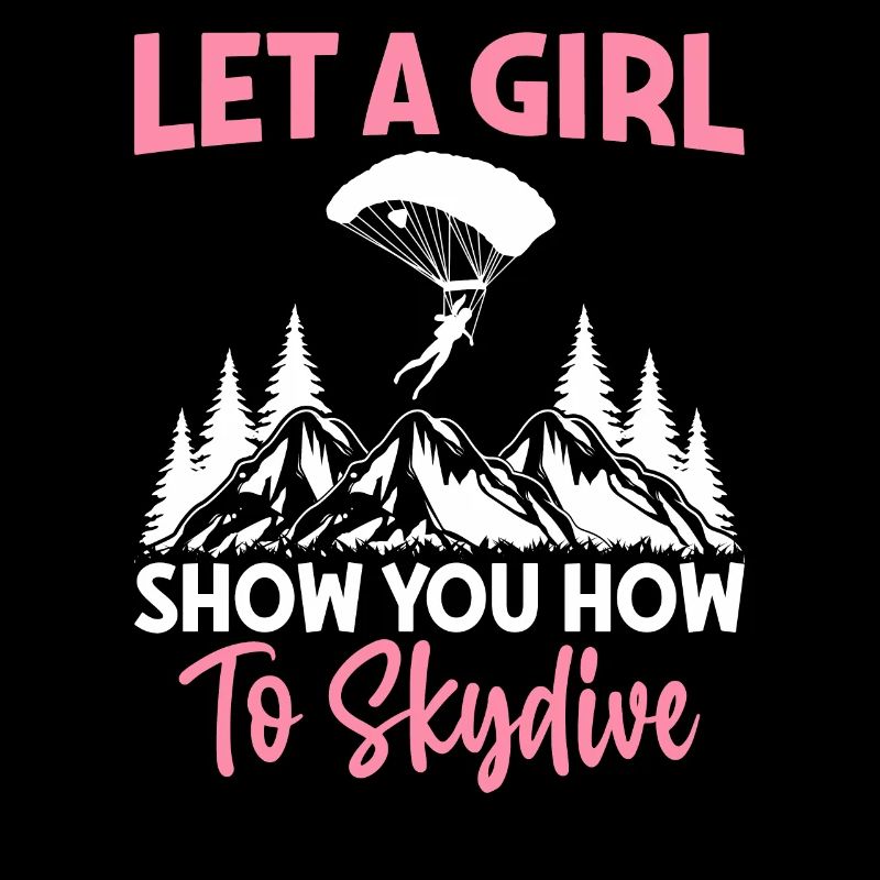 Fille Vous montrer comment sauter en parachutisme