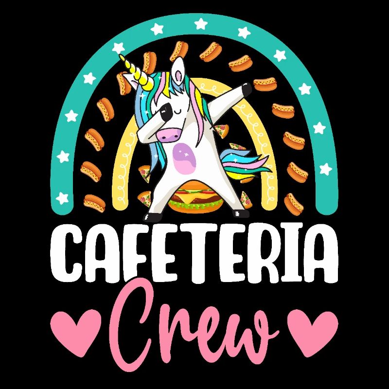 Cafétéria Crew Déjeuner Dame Illustration pour
