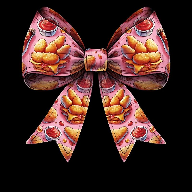 Coquette Bogen Huhn Nugget Nugget Nug Muster