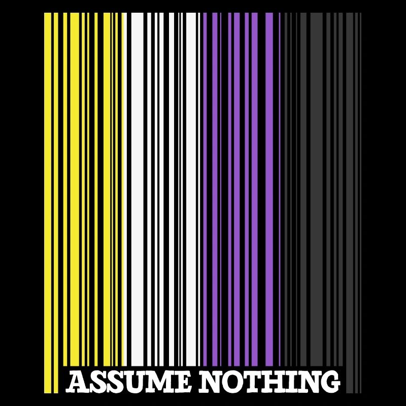 Code à barres Nonbinary Flag Enby Genderqueer LGBT