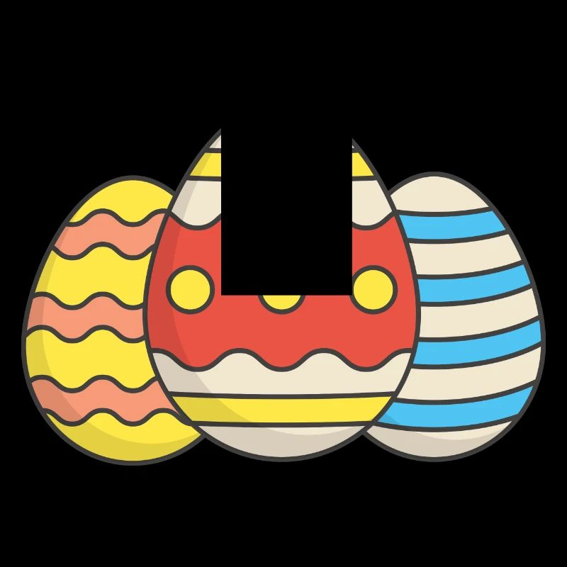 colorful easter eggs