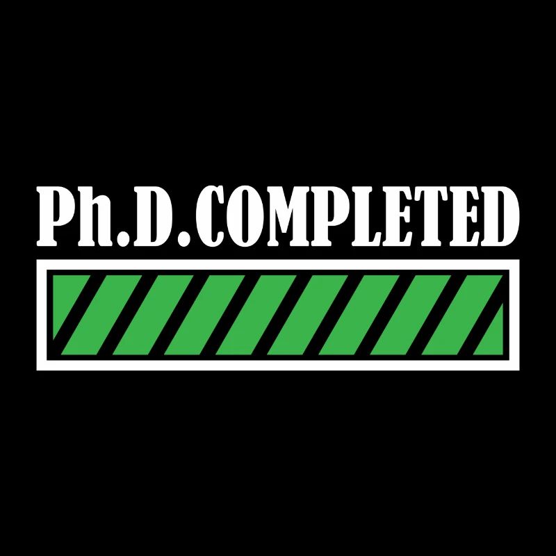 Phd Completed Doktor Abschluss Geschenk