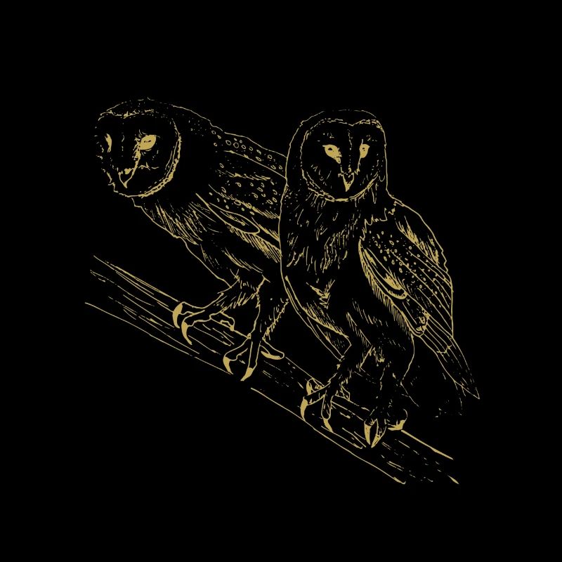 Illustrierte Designs mit Eulen