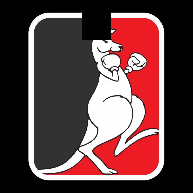 Kangaroo Boxing Australie Faune Rétro
