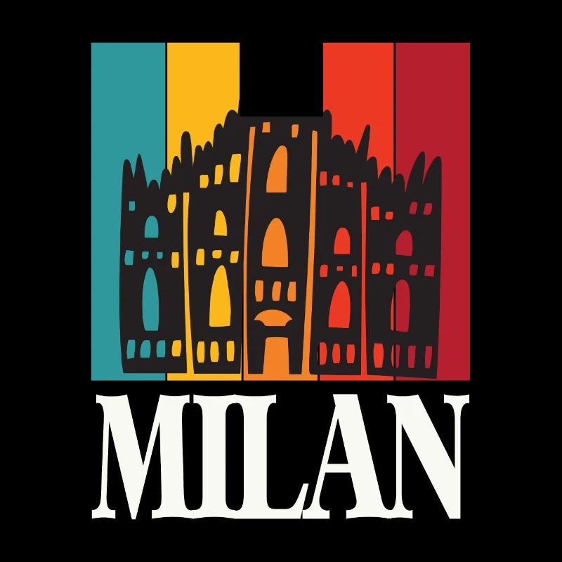 Milan Cathedral Retro Milan Cathedral
