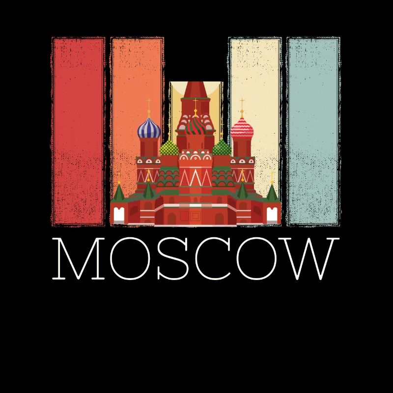 Cathédrale de Moscou Basile Russie Rétro