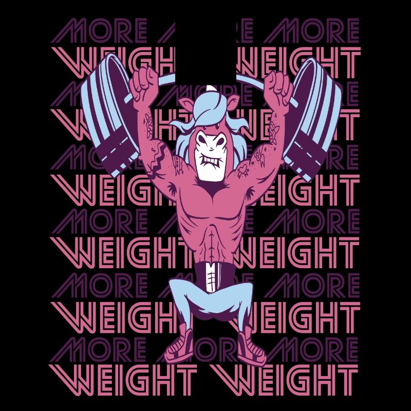 Plus de poids Unicorn Gym Workout Motivation Force