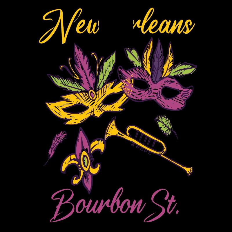 Français Bourbon souvenir du carnaval de la Nouvelle-Orléans