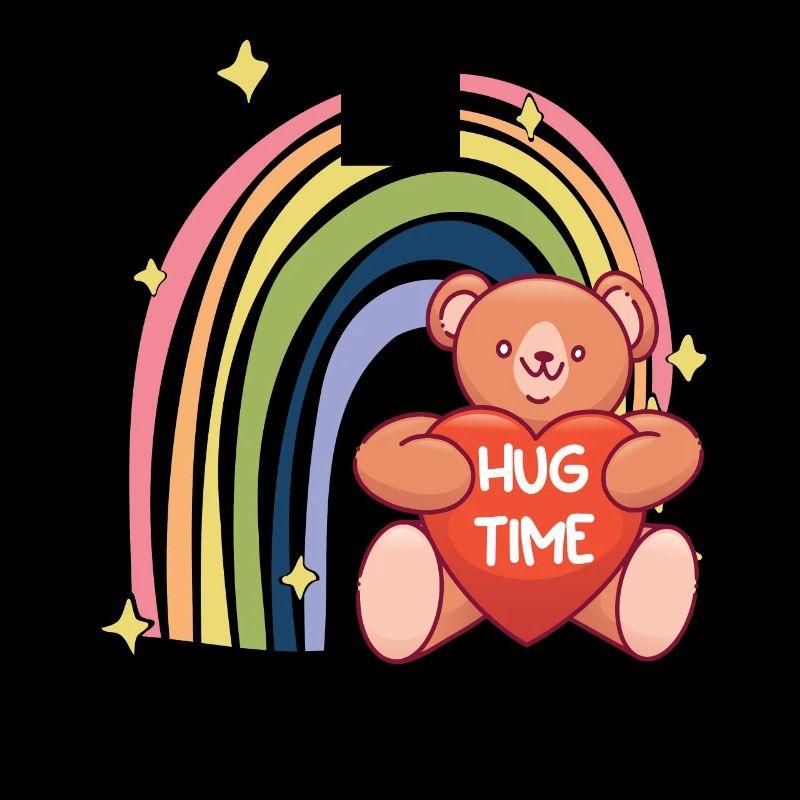 Hug Time Teddy Rainbow Mignon Teddy Bear