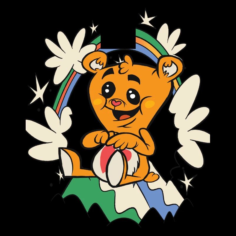 Rainbow Loved Teddy Hug Time Cute Teddy Bear