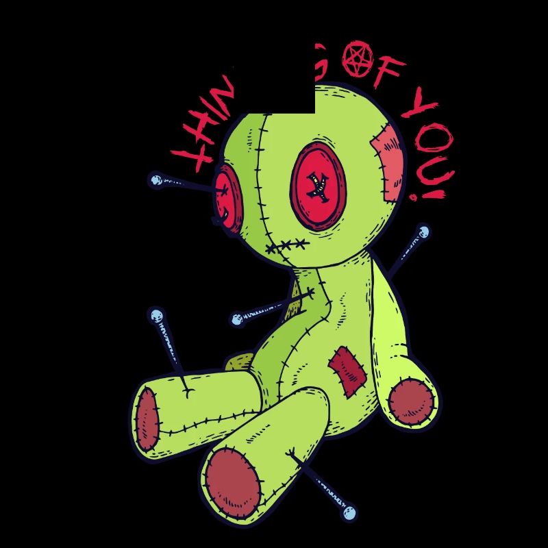 Voodoo Puppe Hexerei Ich denke an dich! Gruseliges