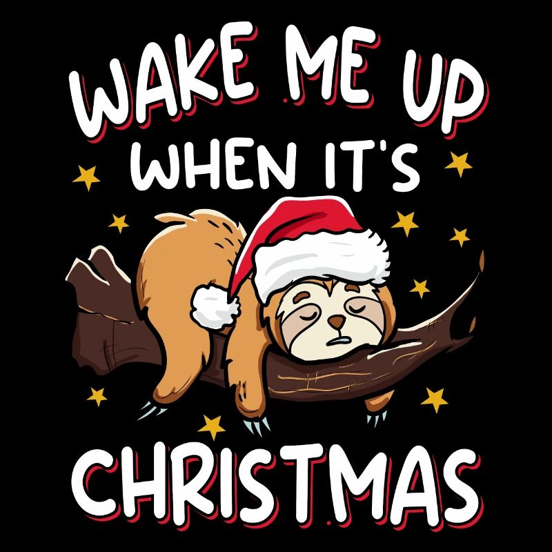 Wake me up when it's Christmas sloth
