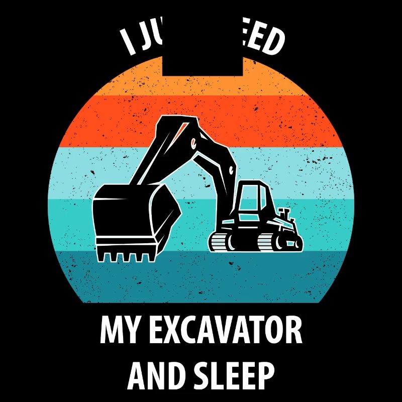 Bagger Baggerfahrer Baggerwagen