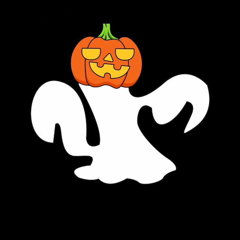 Funny Pumpkin Halloween Ghost Kürbis Geist