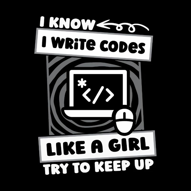Développeur Coder Programmeur Girl