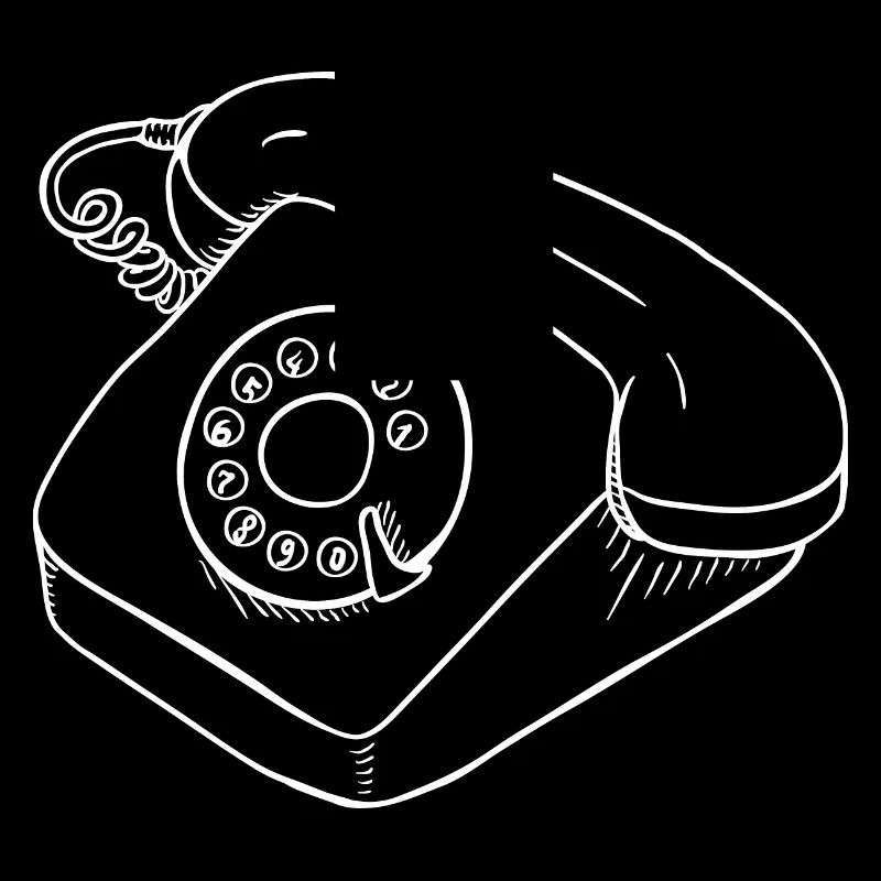 Retro Telefon Wählscheibe Hörer