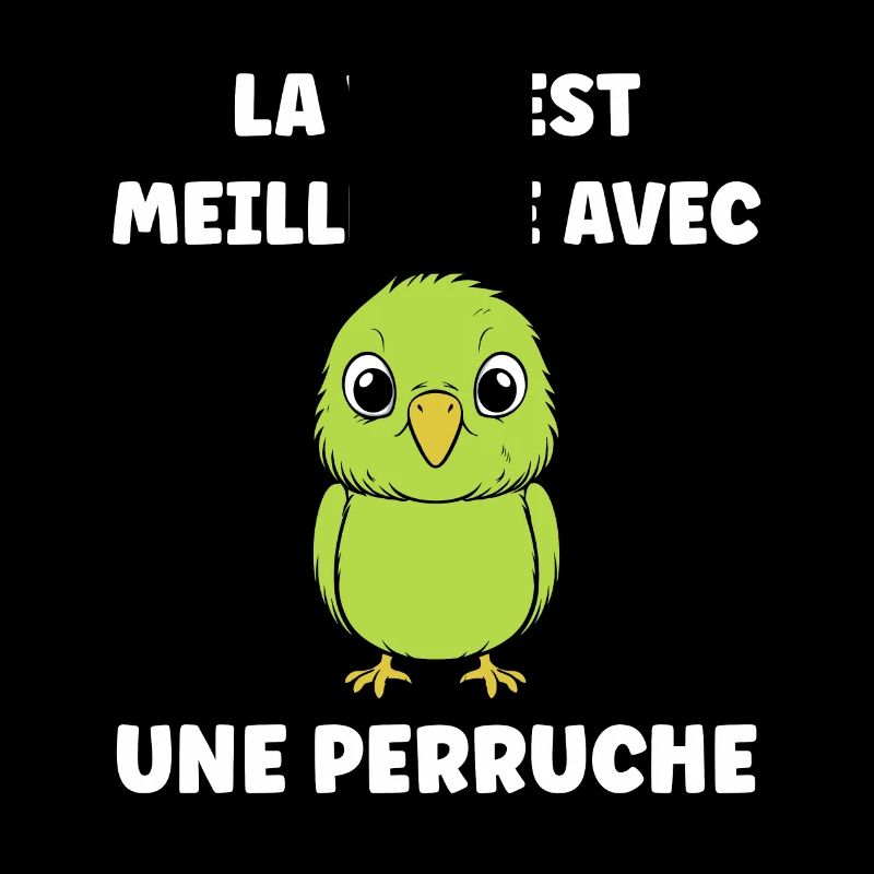 Oiseaux perruches humour petite perruche