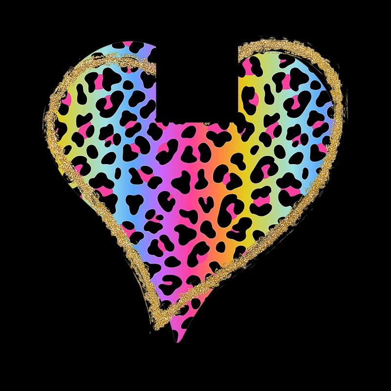 Amour Guépard Imprimé Léopard Coeur Saint Valentin