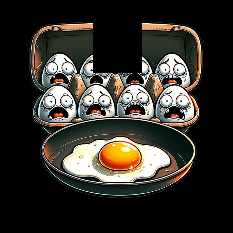 Funny Egg Pun Cool Fried Egg