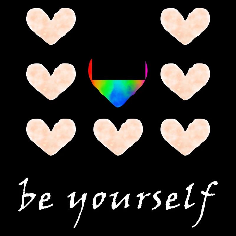 Sei du selbst - Regenbogenfarben
