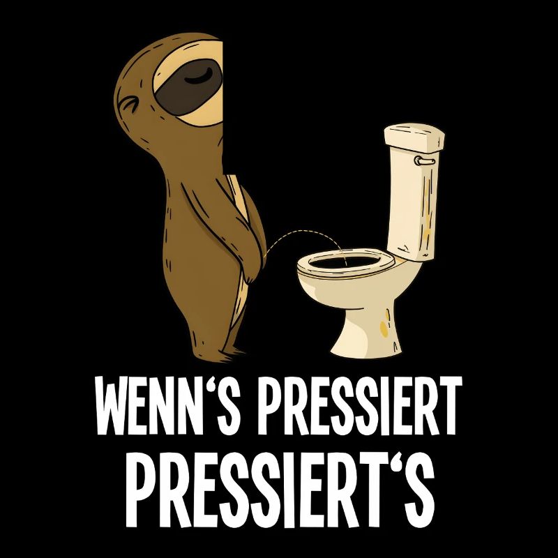 Funny Sloth Toilets Humor When It's Pressing