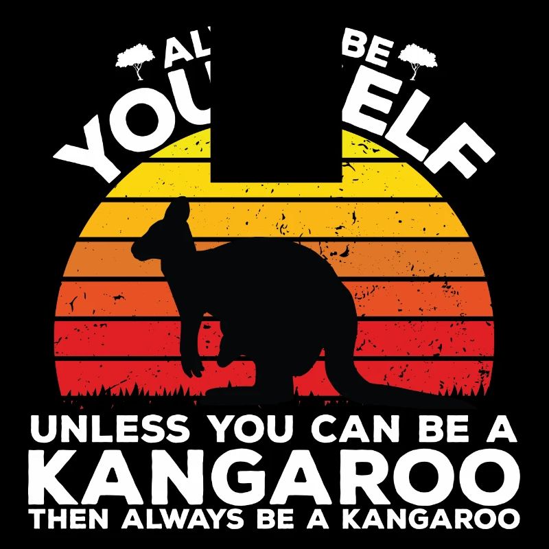 Sei ein Känguru