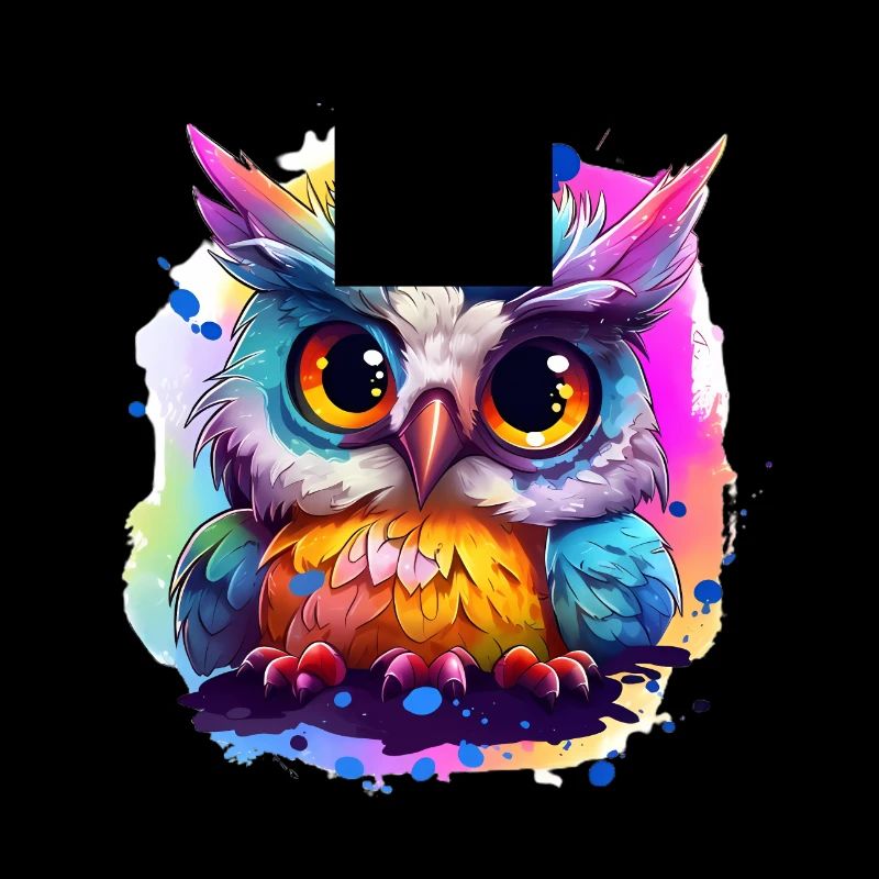 Niedliche Wachsame Eule | Nachtschwärmer Eule