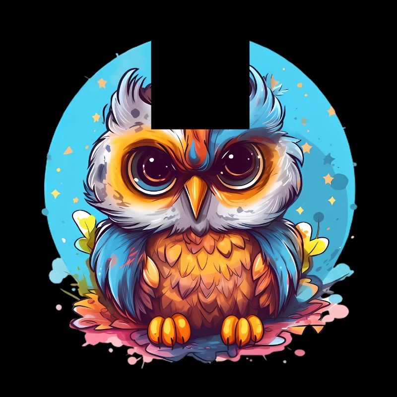 Niedliche Wachsame Eule | Nachtschwärmer Eule