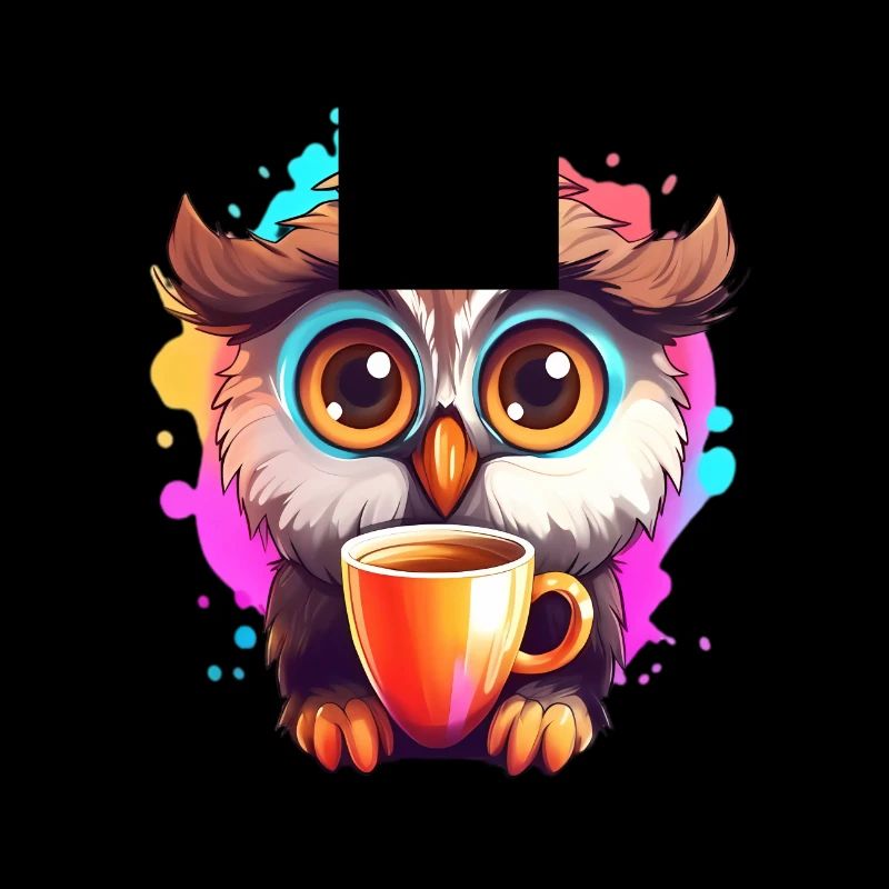 Niedliche Wachsame Eule | Nachtschwärmer Eule