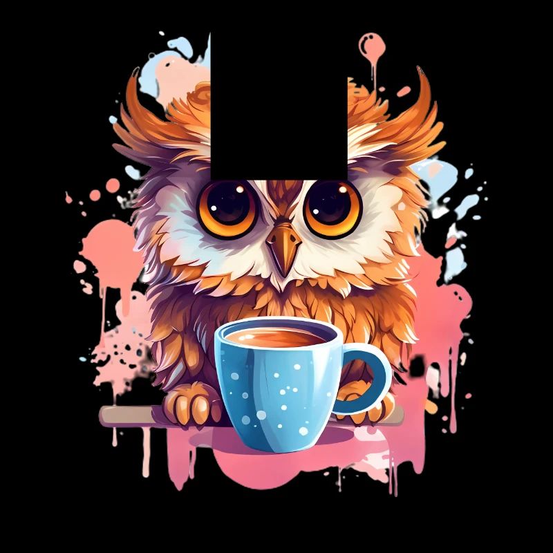 Niedliche Wachsame Eule | Nachtschwärmer Eule