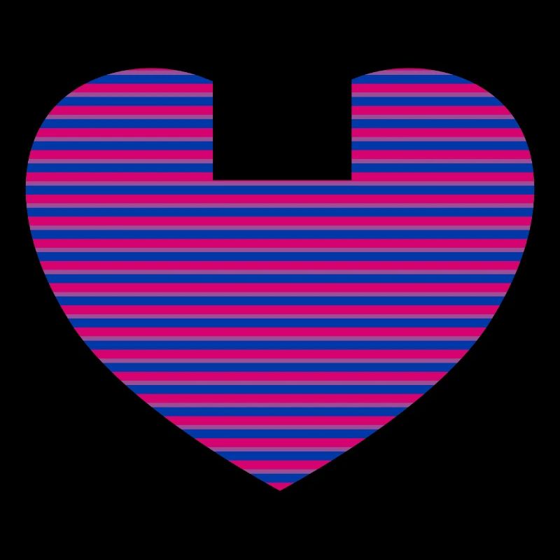 Bisexual flag pattern heart